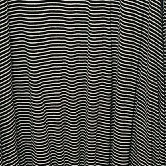 Elan Black & White Striped Cold Shoulder Dress M - Picture 10 of 10